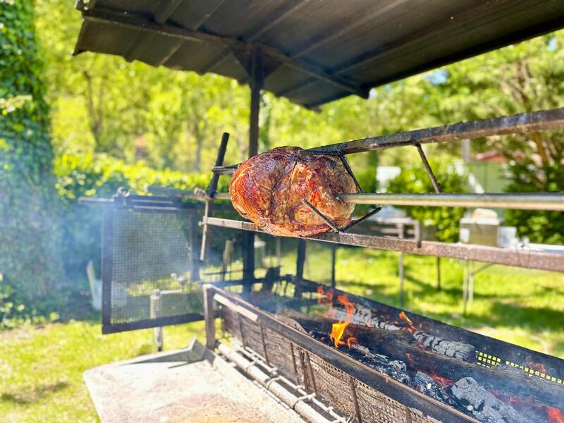 jambon cuit à la broche